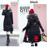 Women Down Jacket Long CoatHooded Jacket Slim Fit Wadded Parka Wear on Both Sides XL must