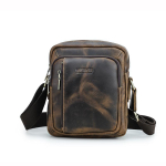 CONTACT'S Ehtne Nahk Vintage &Otilde;lakotid Meestele Crossbody Kott Suure Mahutavusega Meeste Kotid kohv