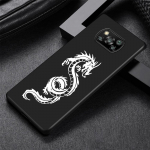 Dragon Animal Cool telefoni&uuml;mbris Xiaomi Poco X3 NFC M3 X4 Pocophone F1 M4 Pro F3 GT pehme silikoonist musta kaanega Pocophone F1