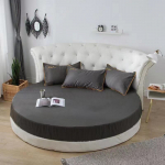 High Grade Pure Cotton Round Bedspread 200cm Round Bed Sheet 100% Cotton Solid Color Bed Skirt No Pillowcase 1pc Sheet 200cm