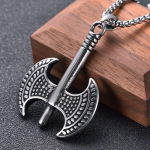 Meeste ripats, uus Euroopa ja Ameerika kirve ripats kaelakee 50CM h&otilde;be