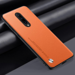 Luksuslik PU-nahast &uuml;mbris OnePlus 7 8 7T Pro 8T tagakaane silikoonist kaitsega telefoni&uuml;mbris OnePlus 8 7 Pro One Plus 7T Coque jaoks For OnePlus 7 Pro oranž
