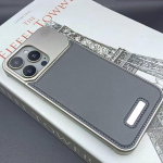 Luksuslik nahast metallist telefoni&uuml;mbris iPhone 15 14 13 Pro Max kest Magsafe'i magnetilise juhtmevaba laadimise jaoks alumiiniumsulamist telefoni kate For iPhone 13 Pro Max hall