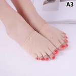 Suvised poolpeopesa viie s&otilde;rmega sokid N&auml;htamatud &otilde;hukesed k&otilde;rge kontsaga esijalg avatud varbaga sokid Naiste madalad sandaalid l&otilde;hestatud varvastega sokid as the picture