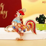 P&auml;ris armsad opaalid kukk kukk kana v&otilde;tmehoidjad kott ripats Luksuslikud v&otilde;tmehoidjad s&otilde;rmus kingitus naistele as the picture