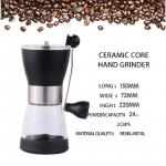 Kaasaskantav k&auml;sitsi kohviubade veski v&auml;nda K&auml;sitsi kohviubade veski klaasubade paak k&ouml;&ouml;git&ouml;&ouml;riist veskid kaunviljade pelletite jaoks