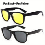 2PCS Night Vision auto meeste mood p&auml;ikeseprillid unisex v&auml;listingimustes sportimiseks m&otilde;eldud prillid &ouml;ise n&auml;gemisega juhi p&auml;ikeseprillid kollased prillid prillid