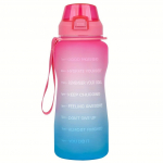 77 oz Motiveeriv veepudel ajam&auml;rgistusega, k&otilde;rrega ja lukustatava kaanega, BPA-vaba ABS lekkekindel pudel fitnessi, j&otilde;usaali ja v&auml;lispordi jaoks valge