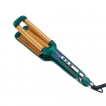 Professionaalne juuksekoolutaja 3 t&uuml;nni munarulliga lokirull, keraamiline kolmekordne lokirull LCD-ekraaniga Crimpers Waves lokirull UK