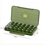 Kaasaskantav igan&auml;dalane 7-p&auml;evane tabletikarp Eraldatud mitme v&otilde;rega ravimidosaator Veekindel tolmukindel reisiravimipillide konteiner 28grids