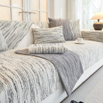 &Scaron;enill-diivani kate Four Seasons universaalne diivanipadi &uuml;hev&auml;rviline triibuline diivanimatt elutuppa libisemiskindel L-kujuline diivanipadi 70x70cm 1pcs