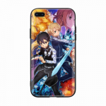 Must &uuml;mbris Xiaomi Redmi 13C Note 9 iPhone XR 7 8 14 15 11 12 13 X XS Pro Max Samsung A25 S23 S24 FE Ultra Plus jaoks Sword Art Online Samsung A15 4G must