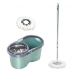 Spin Mopi &auml;mbri komplekt koos 2 asenduskaltsuga roostevabast terasest k&auml;epidemega p&ouml;&ouml;rleva s&uuml;steemiga kuivalt m&auml;rg kohv