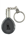 Schipperke, Little Black Devil, Little Captain - pendant with a photo of a dog, crystal key ring in a gift box, a unique gift by Art-Dog
