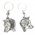 Shiba Inu, Japanese Small Size Dog, Japanese Brushwood Dog - Silver-plated dog pendant, handbag decoration, backpack pendant by Art-Dog brand
