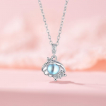 Shell kaelakee, naiste kerge luksuslik ni&scaron;&scaron;, tudengit&uuml;druk, roostevabast terasest rangluu kett