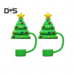 2 tk J&otilde;ulude silikoonist &otilde;lekork 10 mm korduvkasutatav tolmukindel &otilde;lekork tassipeokaunistuseks J&otilde;uluvana Lumememm P&otilde;dra j&otilde;ulupuu kellukeste &otilde;leotsad G