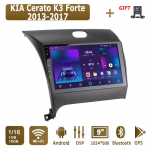 Android Auto Raadio KIA Cerato K3 Forte 2013-2017 jaoks Multimeediam&auml;ngija Peaseade Stereo GPS Navigatsioon BT WIFI 1+16GB 1+16GB