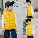 2&ndash;14-aastastele lastele &uuml;likerged valged pardi sulevestid, s&uuml;gisesed t&uuml;drukud, &otilde;hukesed, soojad vestid, poistele, lasteriided 120 kollane