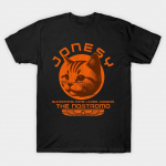 Meeste musta mustriga T-s&auml;rk &uuml;lisuur Jonesy s&auml;rk &ndash; Surviving Nine Lives Aboard The Nostromo No-Cut Transfer Paper Print Cotton T-s&auml;rk 4XL must