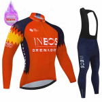 Ineos Talvine Termofliisist Rattariietus Meestele Jersey &Uuml;likond V&auml;li-Jalgrattariietus Traksip&uuml;kste Komplekt Ropa Maillot Ciclismo Hombre 5XL