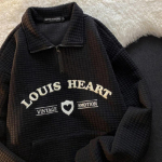 Trendikas s&uuml;gisene vahvlikujundusega ni&scaron;i polos&auml;rk rev&auml;&auml;riga kampsun naiste tikitud paariline top M