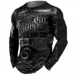 Vintage meeste pikkade varrukatega T-s&auml;rk 3D Retro Mootorratta &uuml;lisuured T-s&auml;rgid Pusa jaoks Biker Racing Top T-s&auml;rk meeste r&otilde;ivad 5XL