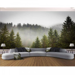 Moodsad seinamaalingud 3d Kuusemetsa tapeet Eemaldatavad seinakleebised elutuppa magamistuppa seinamaaling 380 cm(W) x 260 cm(H)