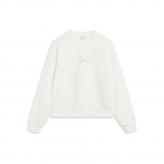 Li Ning Spordielustiili Seeria Kirjaprindiga Fliis Soe Lai Pullover Dressipluus Naiste dressipluus Kirju AWDT816-1 S