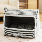 Kassi voodi s&uuml;gis ja talv kassi soe tuulekindel kinnine kassivoodi kassivoodi Koera triibuline koeravoodi Yurt lemmiklooma voodi S （37* 32*28cm