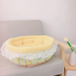 Pastoraalne stiil s&uuml;gis- ja talvine lemmiklooma pesa pits kassipesa lemmiklooma voodi Koer diivan pesa v&auml;ike koer kaisu Pommeri lemmiklooma pesa 48CM