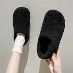 Suurused 35-40 Valged Loafersid Naistele Talvised Puuvillased Kingad Soojad Pl&uuml;&uuml;sist Moccasins Mujer 2024 Daamide Igap&auml;evased Lamba Karusnahast Korterid 35 must