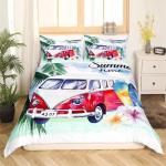 &Otilde;nnelik telkimine tekikate King, Suvine telkimiskaunistus voodipesu poisile teismelistele perele, Rannapuhkuse stiilis tekikate komplekt 135x200cm 2pcs
