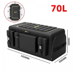 Auto pakiruumi hoiukorraldaja kaanega universaalne auto pakiruumi korraldaja 70L hoiukast Oxfordi riidest kokkupandav korraldaja 70L must