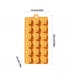 Halloweeni vormid pealuu k&otilde;rvits &scaron;okolaadikomm fondant kook k&uuml;psis biskviitvorm silikoon n&otilde;ia kummitus disainvormid k&ouml;&ouml;ki