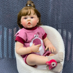 55 cm pestav elutruu pehme k&auml;sitsi maalitud simulatsioon Baby Reborn Doll Lapsed saadavad m&auml;ngunuku Girl