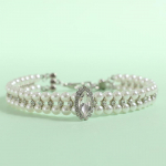 Siiami kassipoegade kassi ehted kaelarihm kassidele Gotas Bling Rhinestones Pearl Pet Kaelakee Aksessuaarid Sfinks Kedi maskotid Kaelarihmad SS-neck 16-22cm