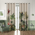 2 tk, Armas multikas Metsa loomaaia animatsiooni kardin pol&uuml;estermaterjalist dekoratiivkardinad poiste magamistuppa, elutuppa, m&auml;ngutuppa 2x50W160H(CM)40x63in&Hook