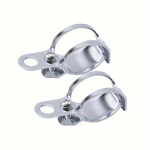 2 tk Premium ATV mootorratta suunatulede kronsteini komplekt &ndash; reguleeritav kahvlikinnitusega klambrihoidik vilkuri indikaatorite jaoks must