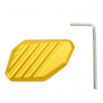 Mootorratta k&uuml;ljealuse pikenduspadi alumiiniumsulamist libisemisvastane &uuml;litugev tugiplaadi suurendaja Black