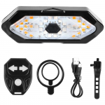 Universaalne jalgratta suunatuli Laetav &uuml;lihele LED esitule lamp Prožektorid Kaasaskantavad maastikuratta tuled 32 LED Veekindel Black