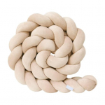 Dekoratiivne padi &uuml;mberringi kaitseb voodite ja diivani k&uuml;lgi ja nurki Pehme PP puuvillane t&auml;idis Kolme kiuduga punutisega v&otilde;revoodi punutud tarvik beež