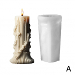 DIY mustriga nikerdamine silindriline k&uuml;&uuml;nla silikoonvorm unikaalne lainemuster Rooma samba k&uuml;&uuml;nlavorm silindriline vaigu kipsvorm