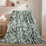 Dollari arve raha muster viskepadi diivanile diivanile voodile pl&uuml;&uuml;sist viskepadi fliisist kate pehme hubane voodipesu t&auml;iskasvanutele magamistoa kingitused 30x40inch