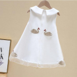 T&uuml;drukute suvekleit Laste uus tikitud printsesskleit Beebi v&otilde;rkkleit s&uuml;nnip&auml;evaks &uuml;heaastane kleit A-joonega seelik 130