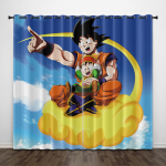 Dragon Ball Kodu Kujundus K&ouml;&ouml;k Elutuba Magamistuba Pimendavad Kardinad J&otilde;ulukingitused 100% pol&uuml;ester 100x140cm
