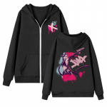 Arcane-Jinx Graafiline t&otilde;mblukuga kapuuts Naiste Hip Hop Mood T&otilde;mblukuga dressipluus Suurem&otilde;&otilde;tmeline Pullover Hoodie T&auml;navar&otilde;ivad Topid Spordi&uuml;likonnad Naistele S must
