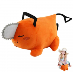 Mootorsaag-mees-pl&uuml;&uuml;sis armas anime-mootorsaag Pochita koerale, t&auml;idisega padjaga, pl&uuml;&uuml;sist t&auml;idisega nukud lastele teismelistele poistele t&uuml;drukutele kingitused