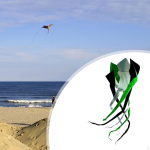 Flyer Kite Popular Rotating Tube Practical Decoration Stable Easy to Use Long Tail Soft Multicolor