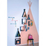 Grande &eacute;tag&egrave;re tipi &agrave; d&eacute;corer 45 cm